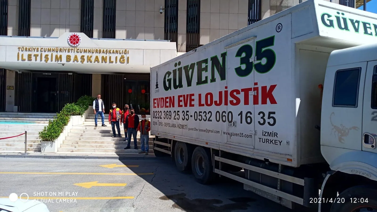 Güven35 kamyonu kurumsal taşımada